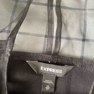 Express Black Sheer Blouse